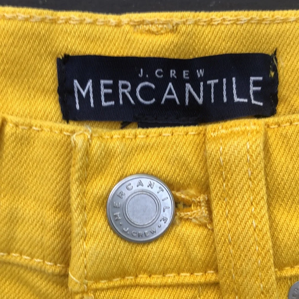 J. Crew Mercantile Gold Shorty Shorts size 24